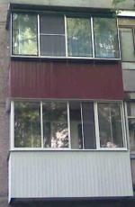 Остекление балкона/внешняя сторона